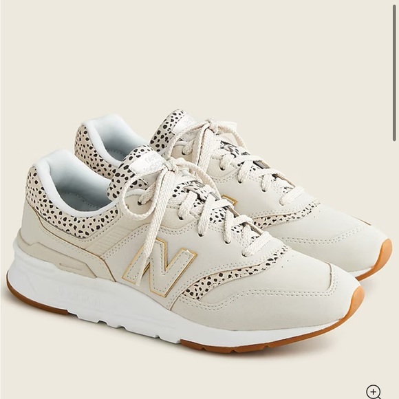 New Balance Shoes - New Balance Cream and Gold Women's Sneakers